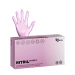Mănuși nitril roz perlat 100buc
