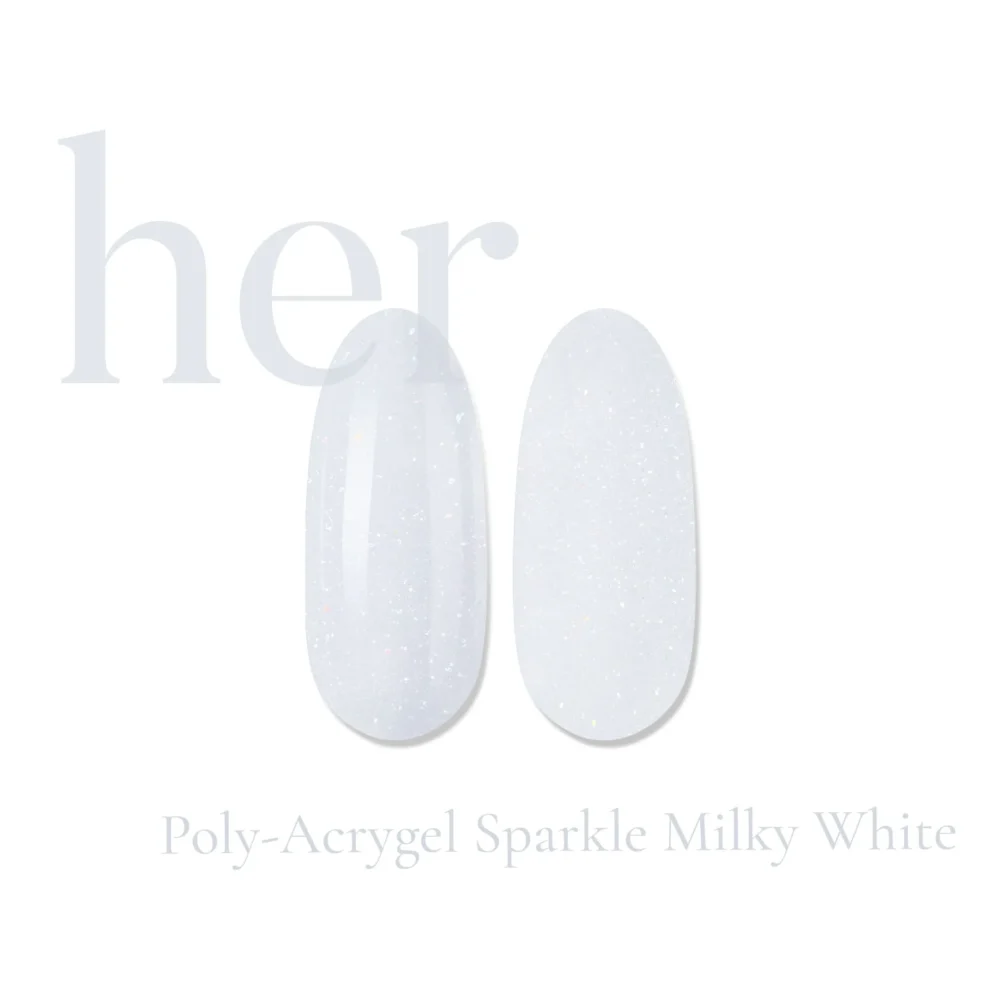 Poly-Acrygel SPARKLE MILKY WHITE 30g Her